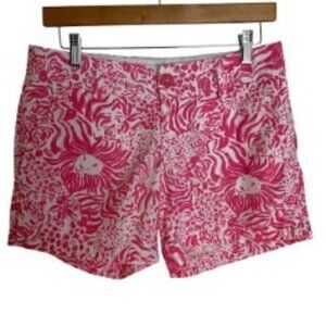Lilly Pulitzer Callahan Resort Get Spotted Pink & White shorts 2